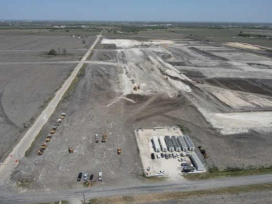 미국 텍사스 테일러시의 삼성전자 파운드리 공장 부지. <삼성전자 제공>